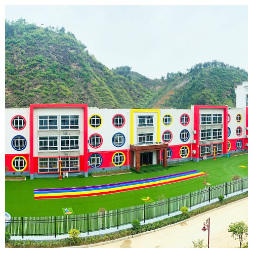 山东高坝店镇中心幼儿园人造草坪跑道